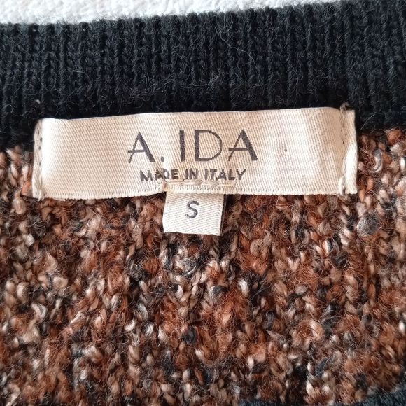 A.IDA Cardigan Wool Blend Button Front Sweater - Picture 3 of 16
